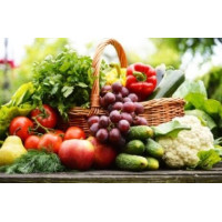 Panier de fruits et légumes de saison de la ferme (mixte) 